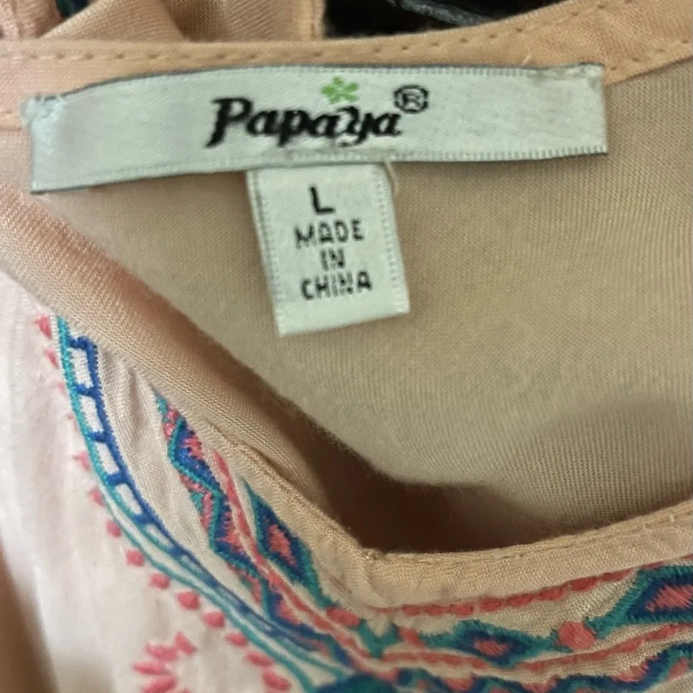 Papaya pink/coral dress - Picture 3 of 7